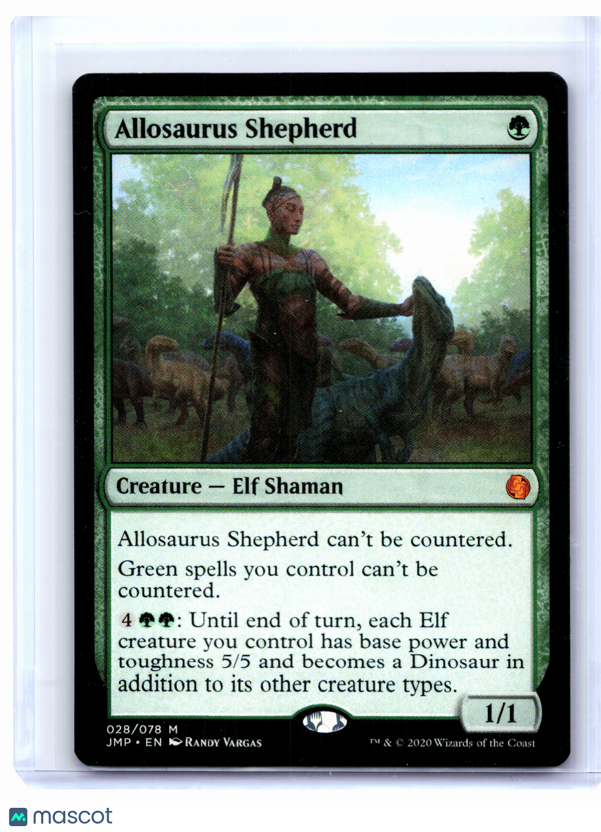 2020 Magic: The Gathering—Allosaurus Shepherd #028 Jumpstart—Mythic Nonfoil