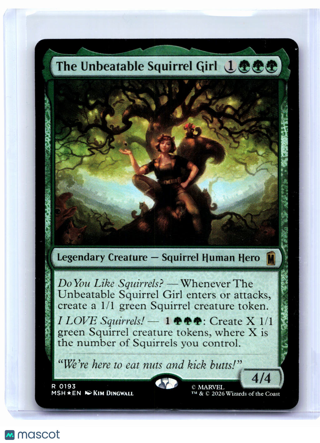 2026 Magic: TG—The Unbeatable Squirrel Girl #0193 Marvel Super Heroes—Rare Foil
