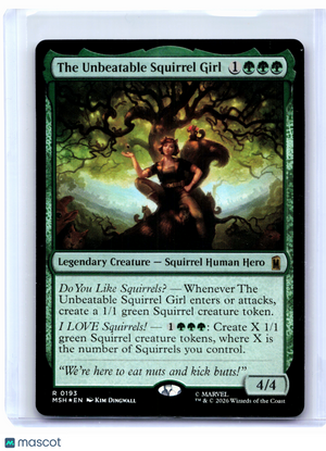 2026 Magic: TG—The Unbeatable Squirrel Girl #0193 Marvel Super Heroes—Rare Foil
