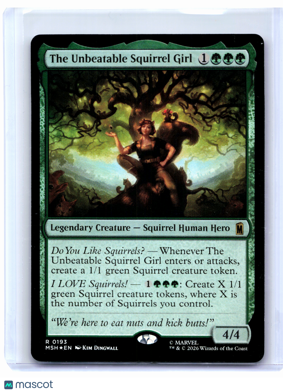 2026 Magic: TG—The Unbeatable Squirrel Girl #0193 Marvel Super Heroes—Rare Foil