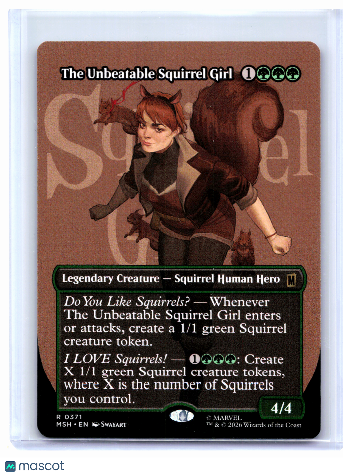 2026 Magic: TG—The Unbeatable Squirrel Girl (Borderless) #0371 MSH—Rare Nonfoil