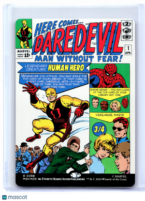 2026 Magic: TG—Daredevil, Man Without Fear (Borderless) #0398 MSH—Rare Foil