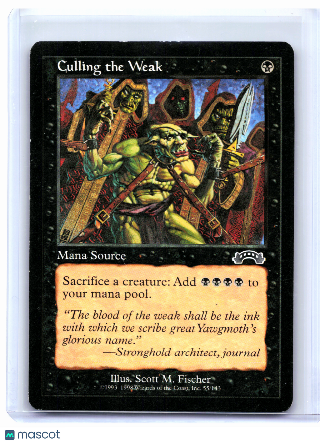 1998 Magic: The Gathering—Culling the Weak #55 Exodus—Common Nonfoil [MP]