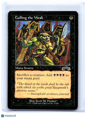 1998 Magic: The Gathering—Culling the Weak #55 Exodus—Common Nonfoil [MP]
