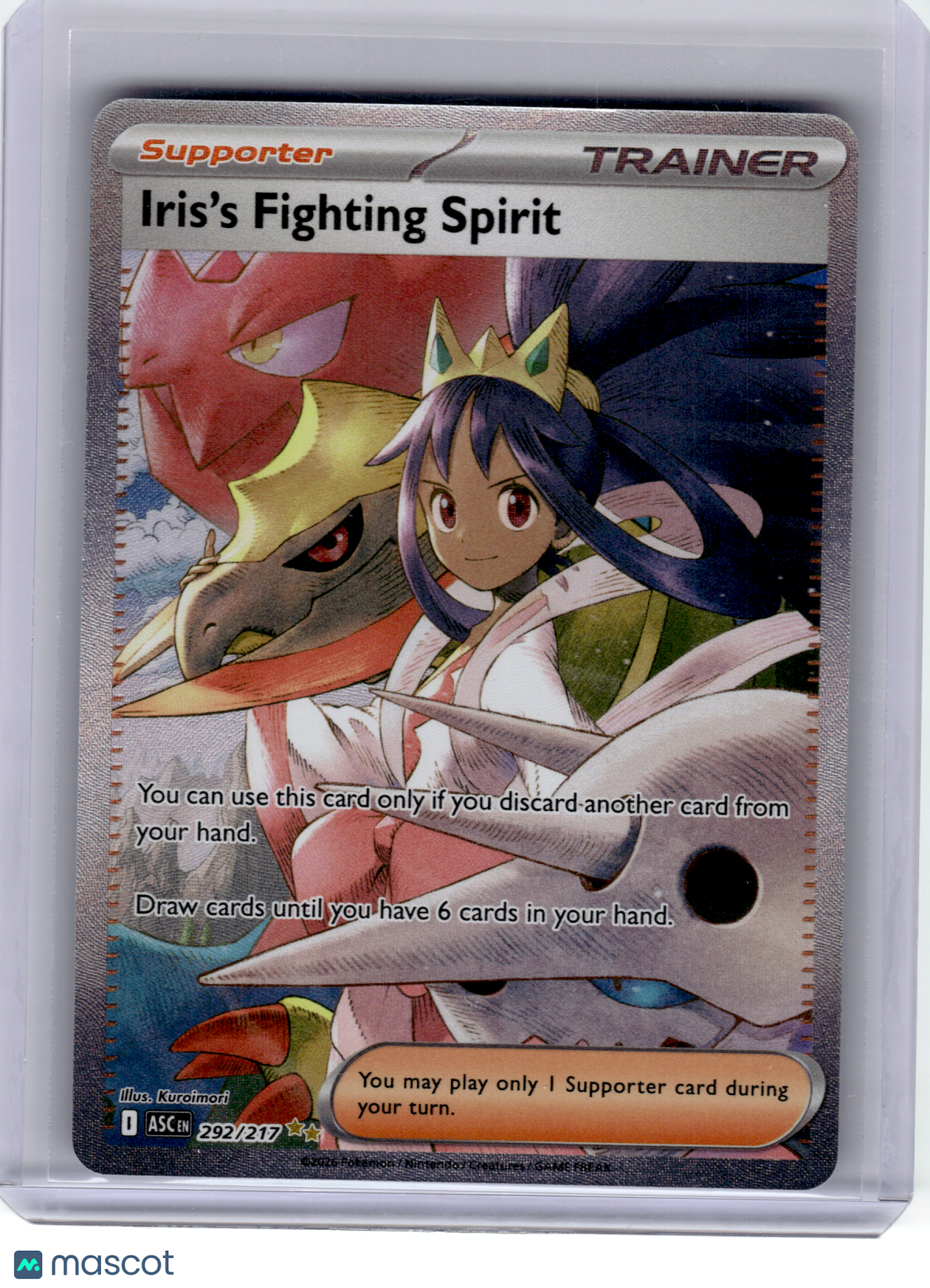 2026 Pokemon—Iris's Fighting Spirit #292 Ascended Heroes—SIR [Lightly Played]