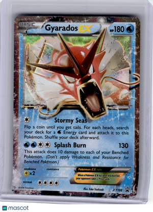 2016 Pokemon—Gyarados EX #XY106 XY—Black Star Promo Holo [Lightly Played]