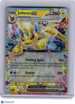 2025 Pokemon—Jolteon EX #30 Prismatic Evolutions—Double Rare [Lightly Played]