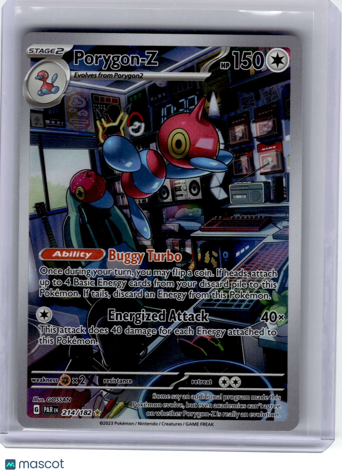 2023 Pokemon—Porygon-Z #214 Paradox Rift—Illustration Rare Holo [Lightly Played]