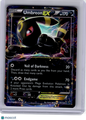 2016 Pokemon—Umbreon EX #55 Fates Collide—Ultra Rare Holo [Lightly Played]
