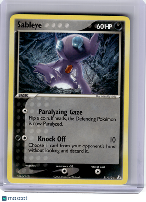 2006 Pokemon—Sableye #31 EX Holon Phantoms—Rare Non-Holo [Lightly Played]