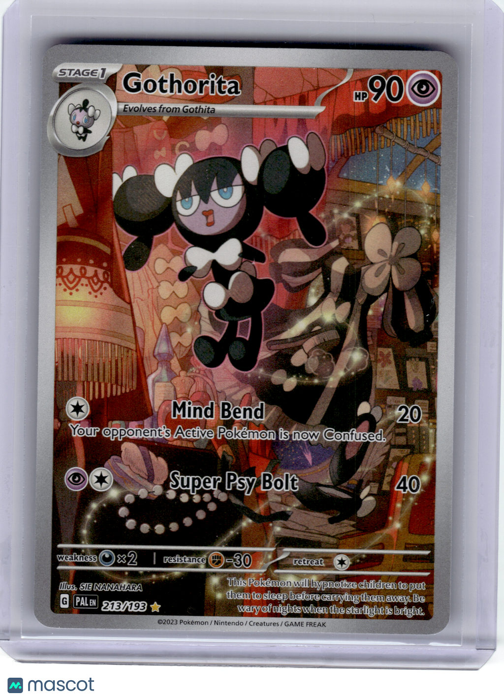 2023 Pokemon—Gothorita #213 Paldea Evolved—Illustration Rare [Lightly Played]
