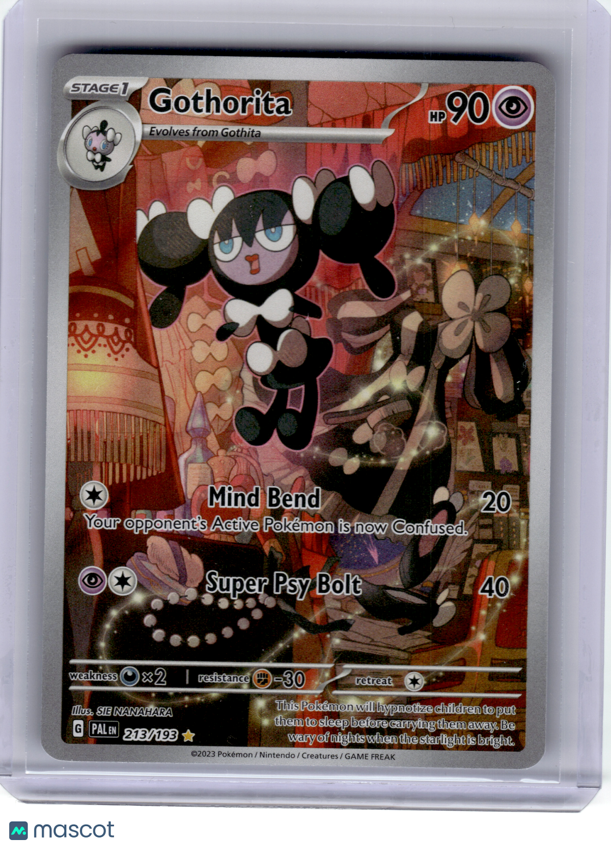 2023 Pokemon—Gothorita #213 Paldea Evolved—Illustration Rare [Lightly Played]