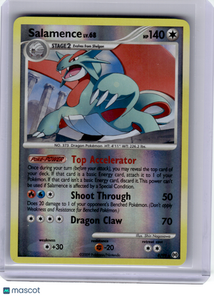 2009 Pokemon—Salamence #8 Arceus—Rare Reverse Holo [Lightly Played]
