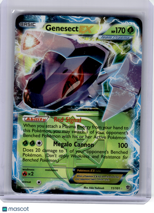 2013 Pokemon—Genesect EX #11 Plasma Blast—Rare Holo [Lightly Played]