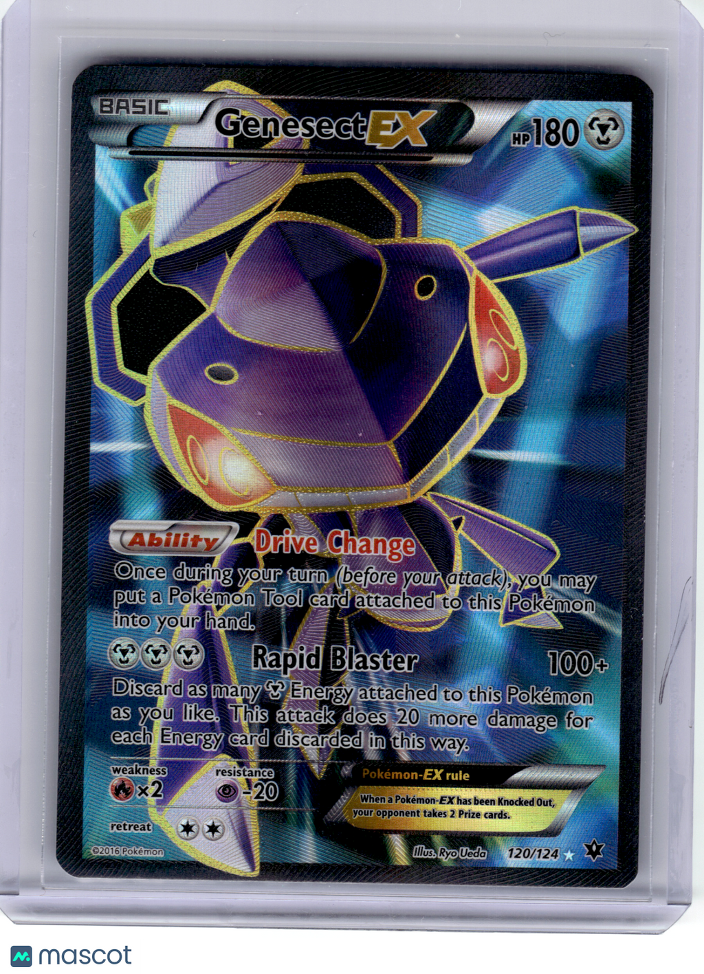 2016 Pokemon—Genesect EX #120 Fates Collide—Ultra Rare Holo [Lightly Played]