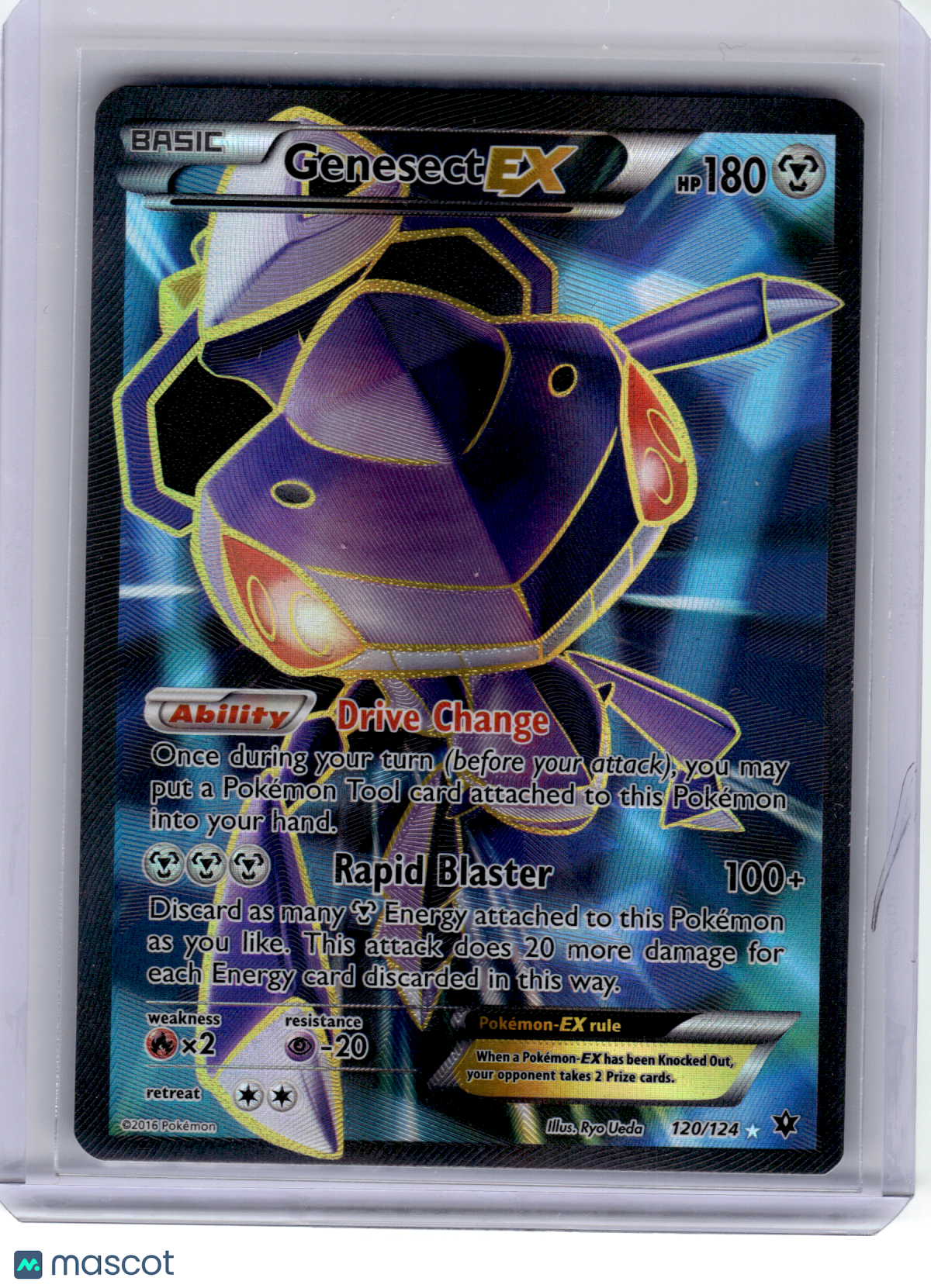 2016 Pokemon—Genesect EX #120 Fates Collide—Ultra Rare Holo [Lightly Played]