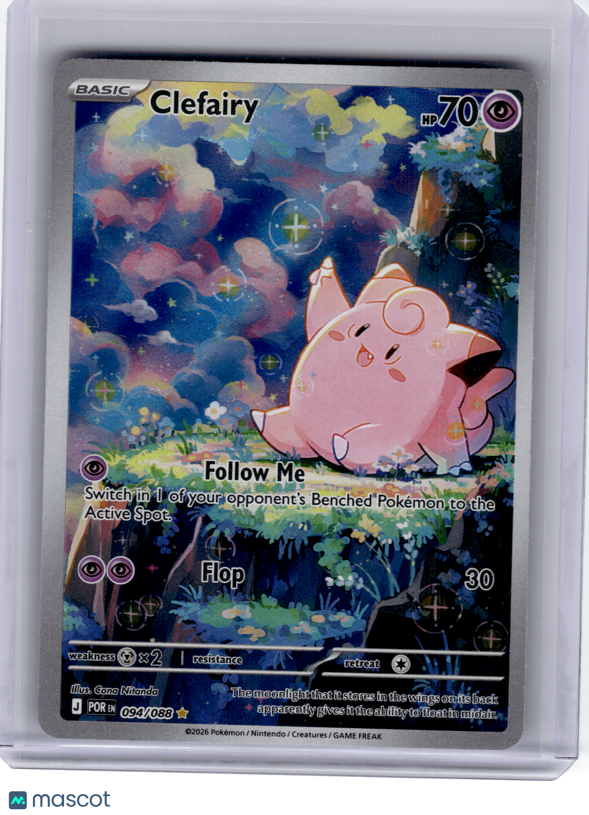 2026 Pokemon—Clefairy #94 Perfect Order—Illustration Rare Holo