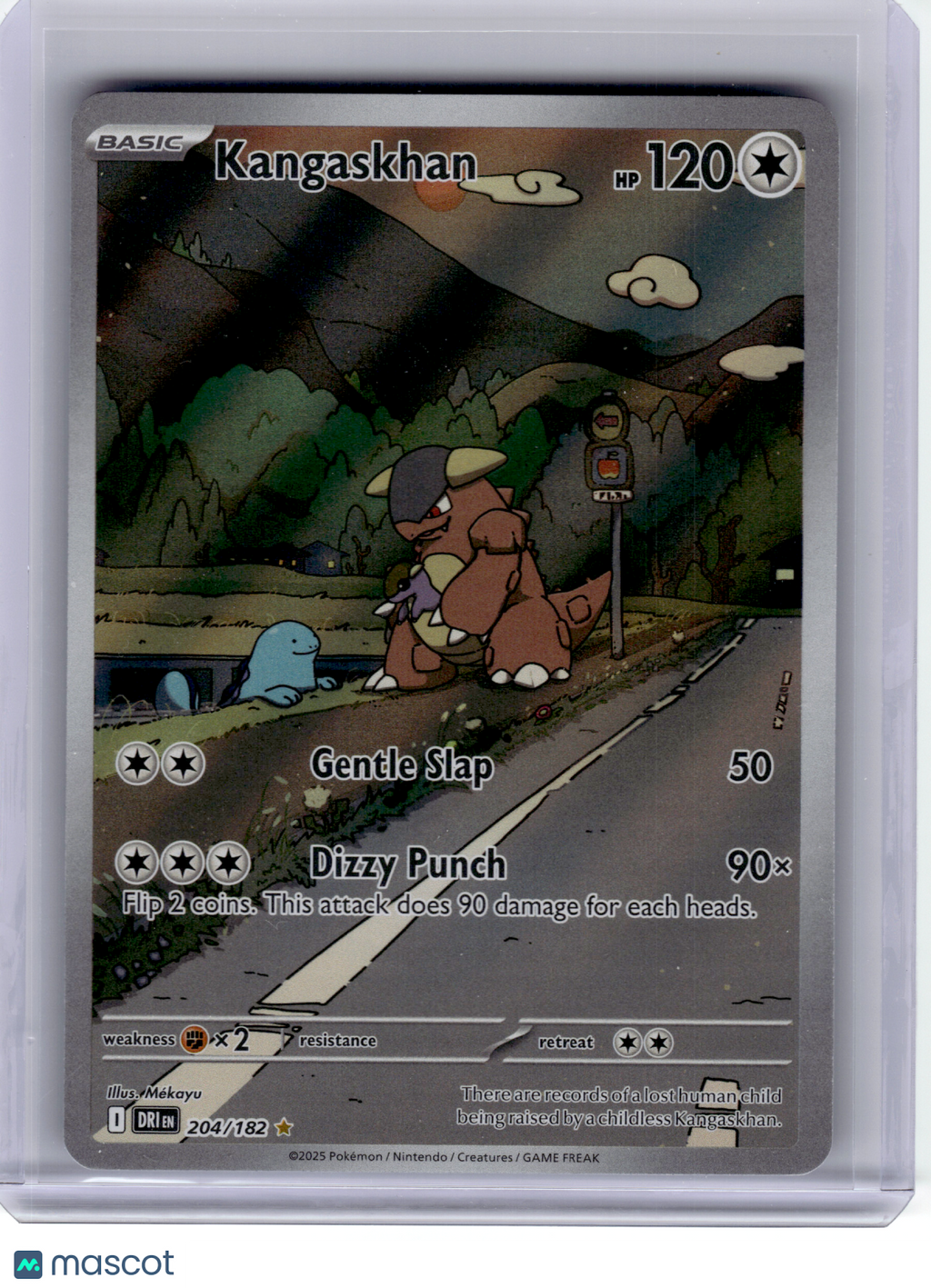 2025 Pokemon—Kangaskhan #204 Destined Rivals—Illustration Rare Holo
