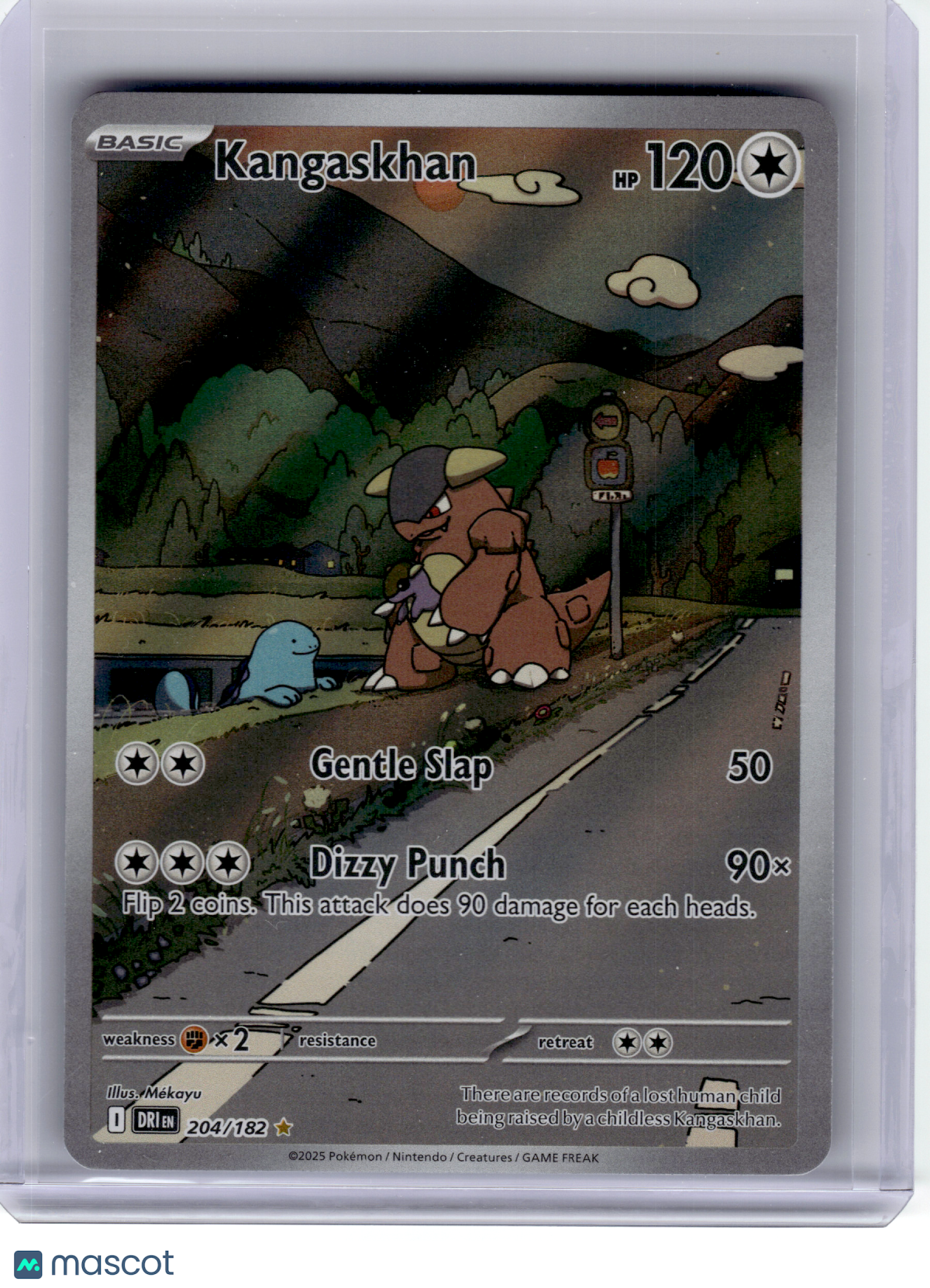 2025 Pokemon—Kangaskhan #204 Destined Rivals—Illustration Rare Holo