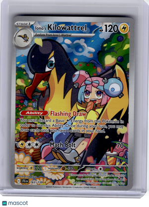 2025 Pokemon—Iono's Kilowattrel #163 Journey Together—Illustration Rare [LP]