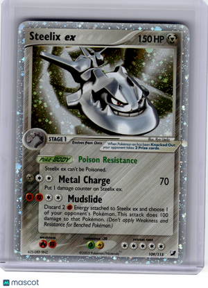 2005 Pokemon—Steelix ex #109 EX Unseen Forces—Ultra Rare Holo [MP]