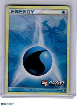 2011 Pokemon—Water Energy #90 League & Championship Cards—Common (Stamped)
