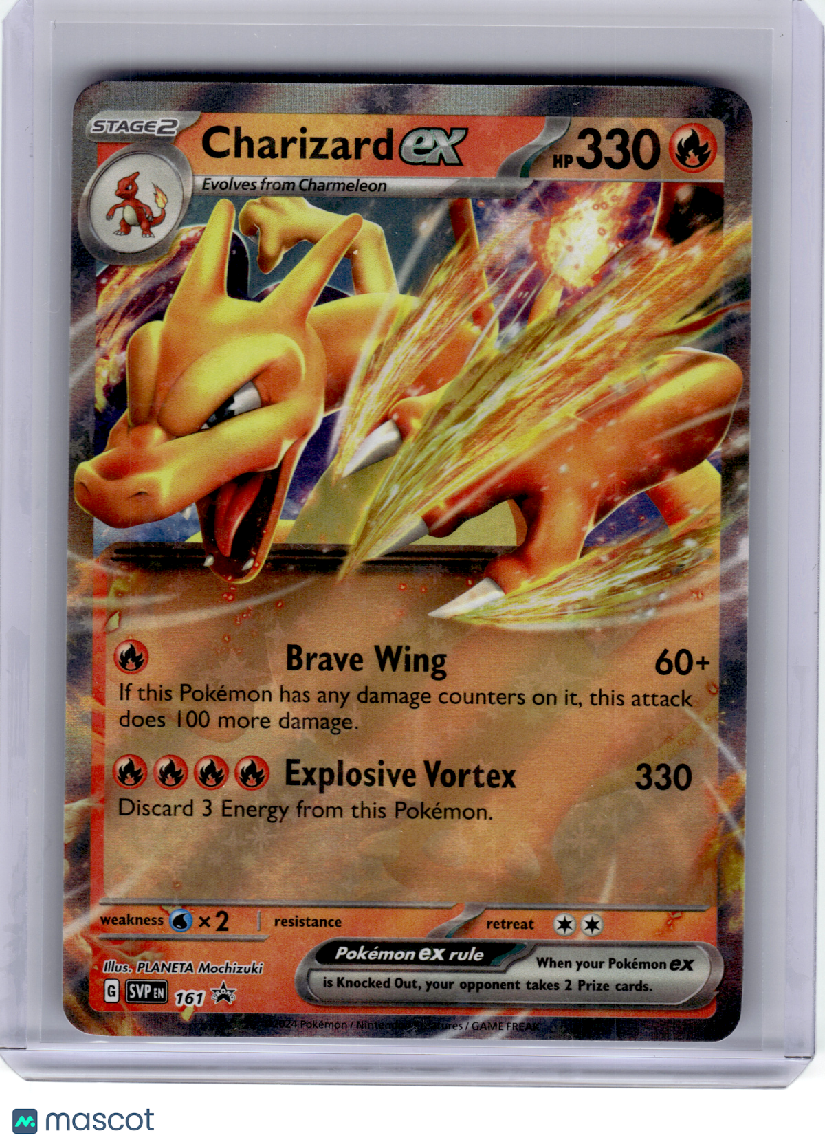 2024 Pokemon—Charizard ex #161 Scarlet & Violet—Black Star Promo Holo