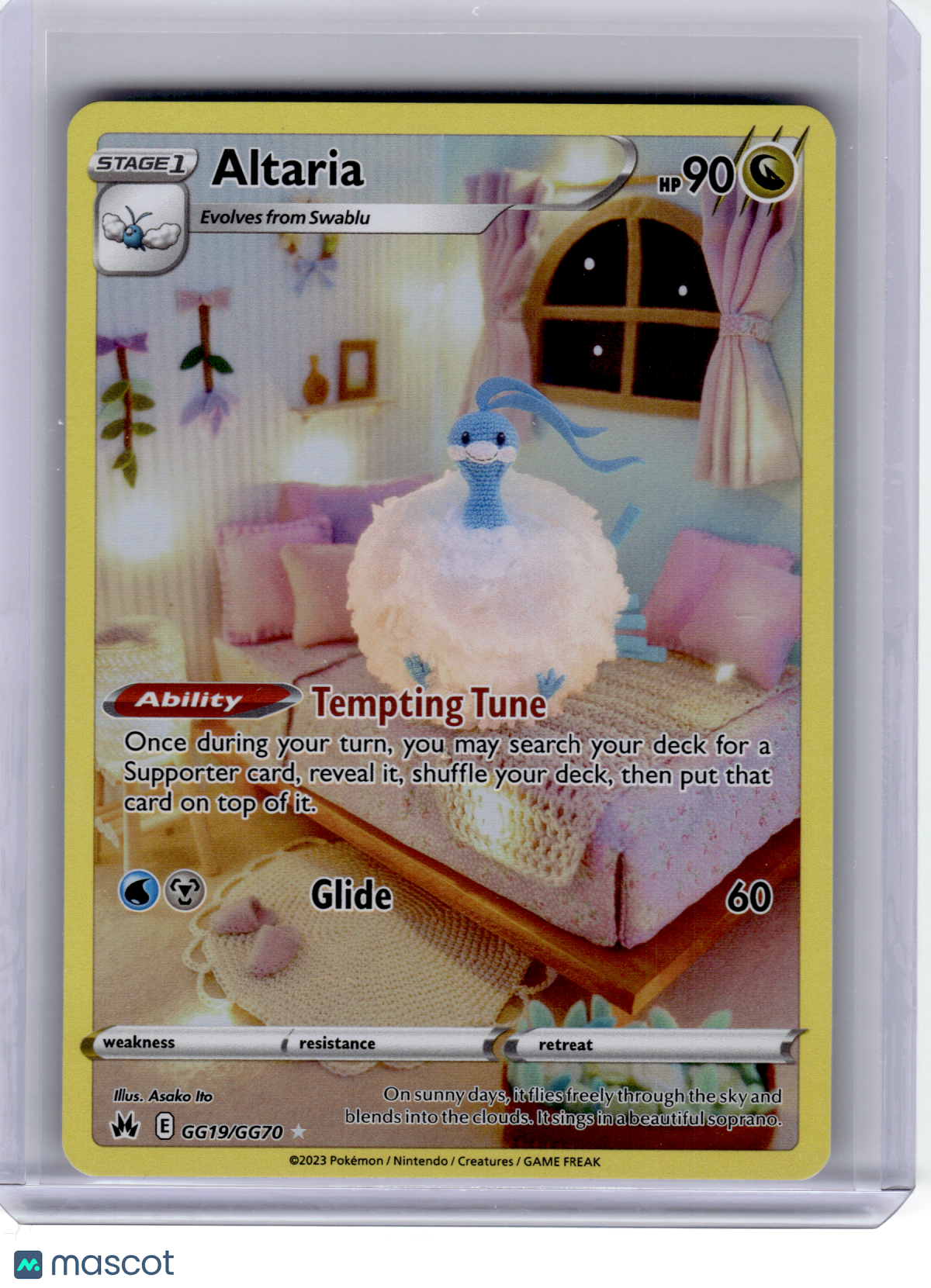 2023 Pokemon—Altaria #GG19 Crown Zenith: Galarian Gallery—Ultra Rare Holo