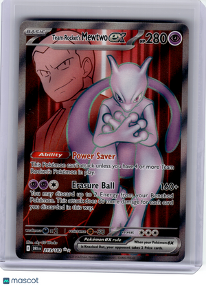 2025 Pokemon—Team Rocket's Mewtwo ex #213 Destined Rivals—Ultra Rare Holo