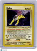 2001 Pokemon—Raikou #22 Neo Revelation—Rare Nonholo [Heavily Played]