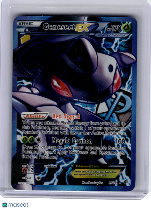 2013 Pokemon—Genesect EX #97 Plasma Blast—Ultra Rare Holo (Team Plasma) [DMG]