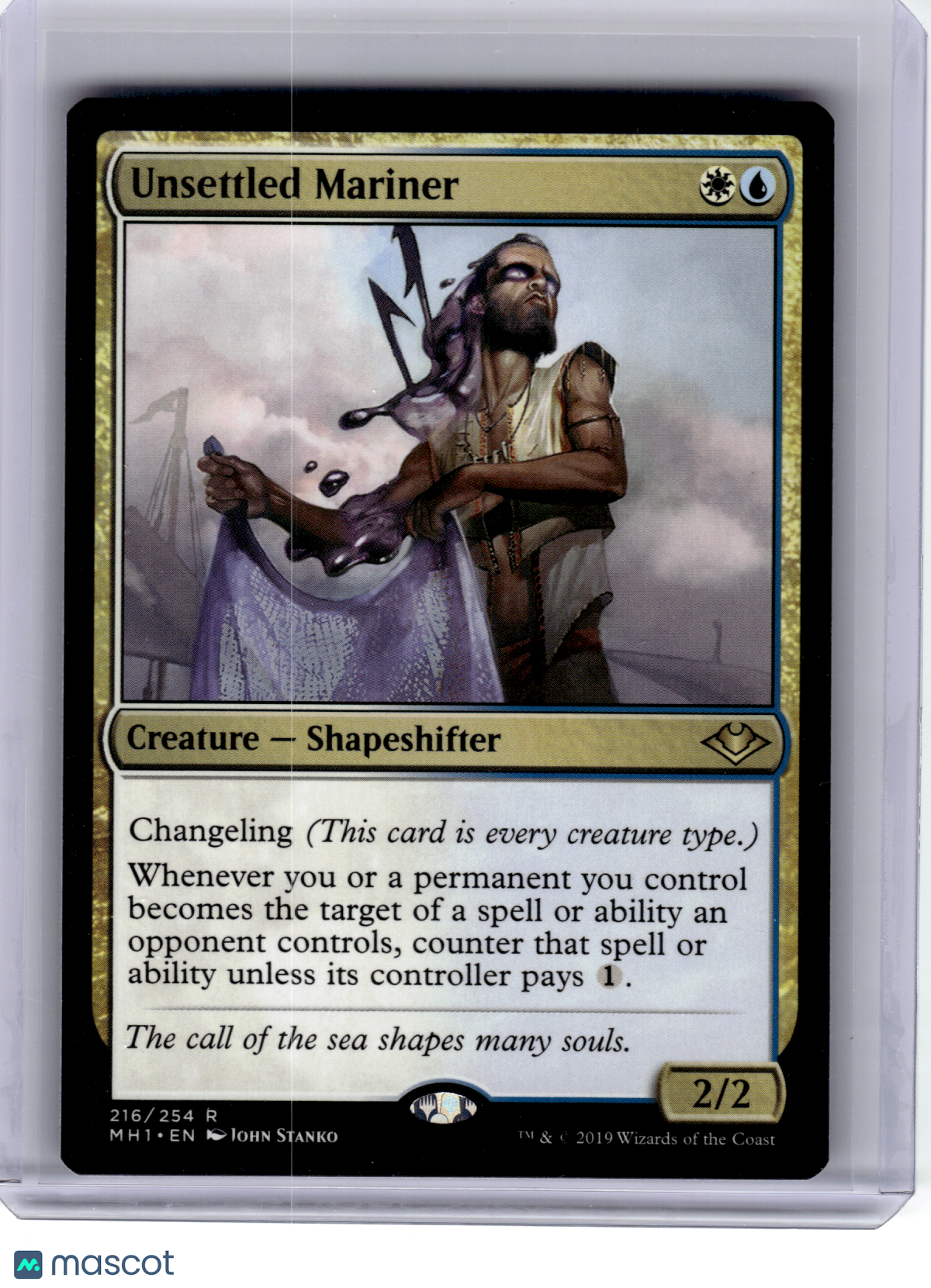 2019 Magic: The Gathering—Unsettled Mariner #216 Modern Horizons—Rare Nonfoil