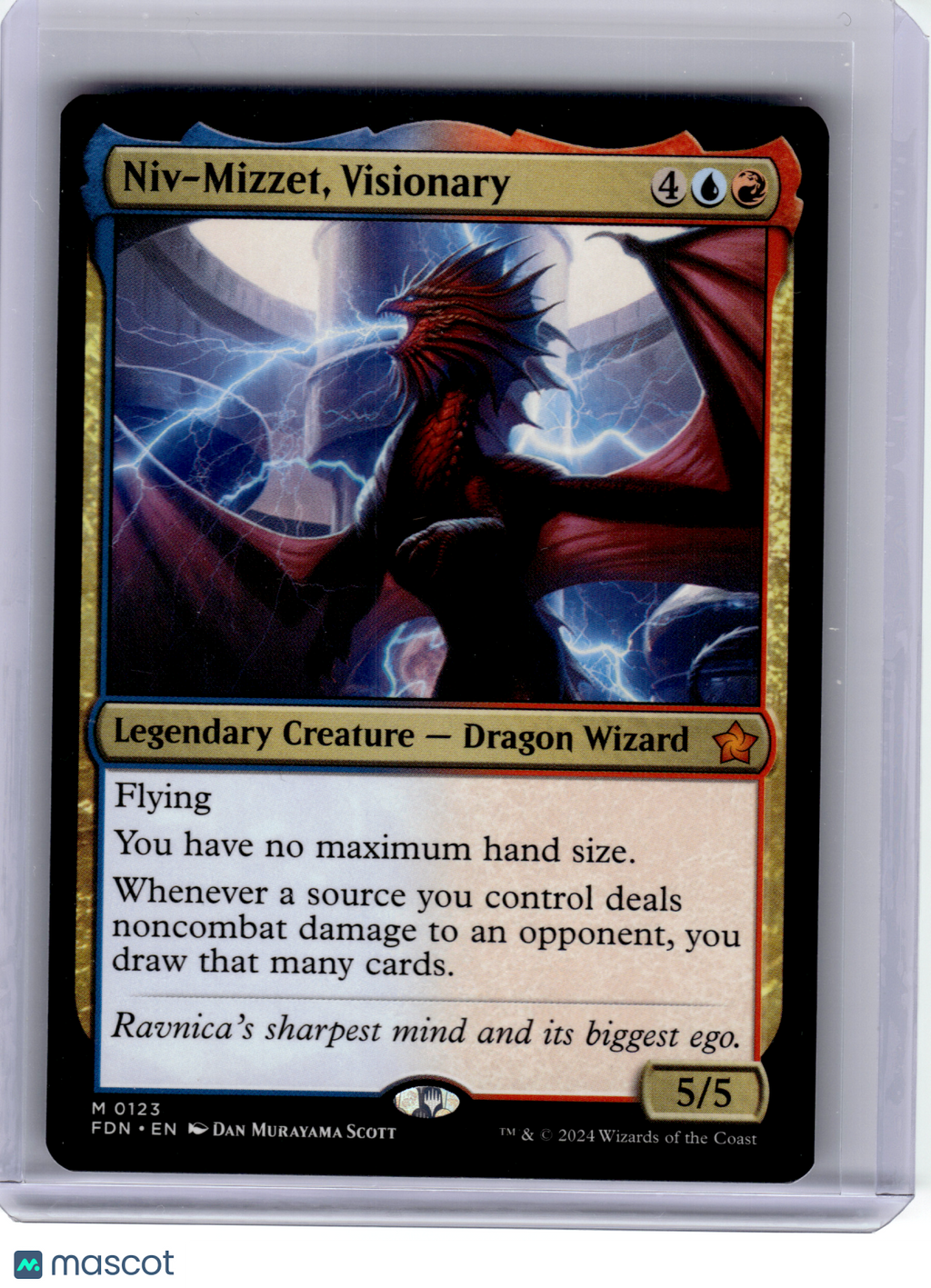 2024 Magic: The Gathering—Niv-Mizzet, Visionary #123 Foundations—Mythic Nonfoil