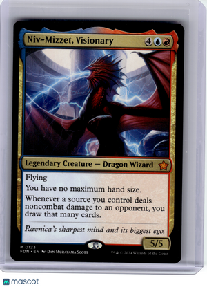 2024 Magic: The Gathering—Niv-Mizzet, Visionary #123 Foundations—Mythic Nonfoil