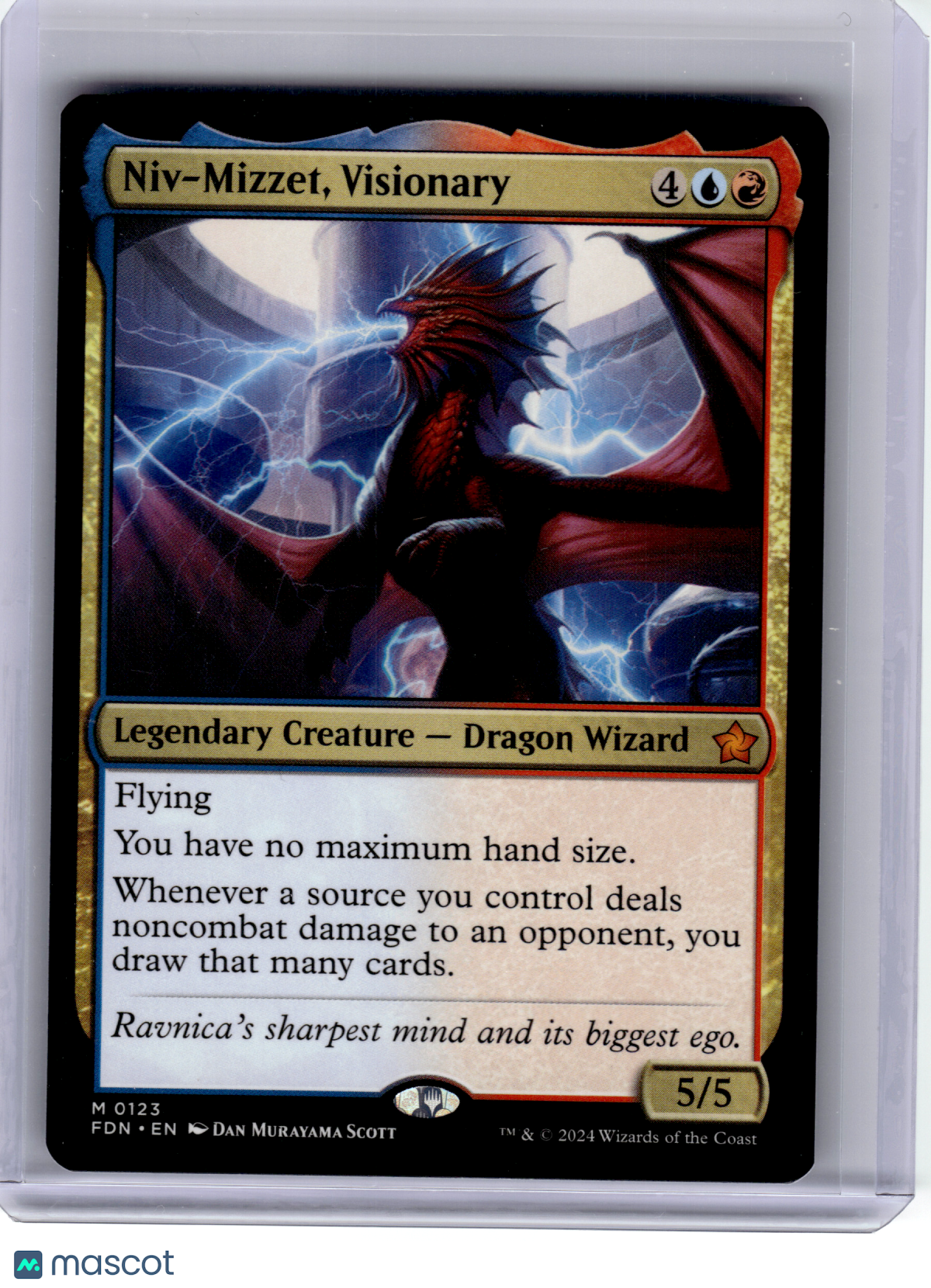 2024 Magic: The Gathering—Niv-Mizzet, Visionary #123 Foundations—Mythic Nonfoil