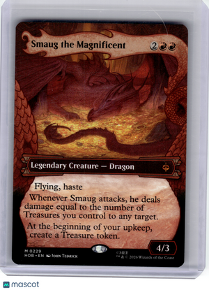 2026 Magic: TG—Smaug the Magnificent #229 The Hobbit—Mythic Nonfoil (Showcase)