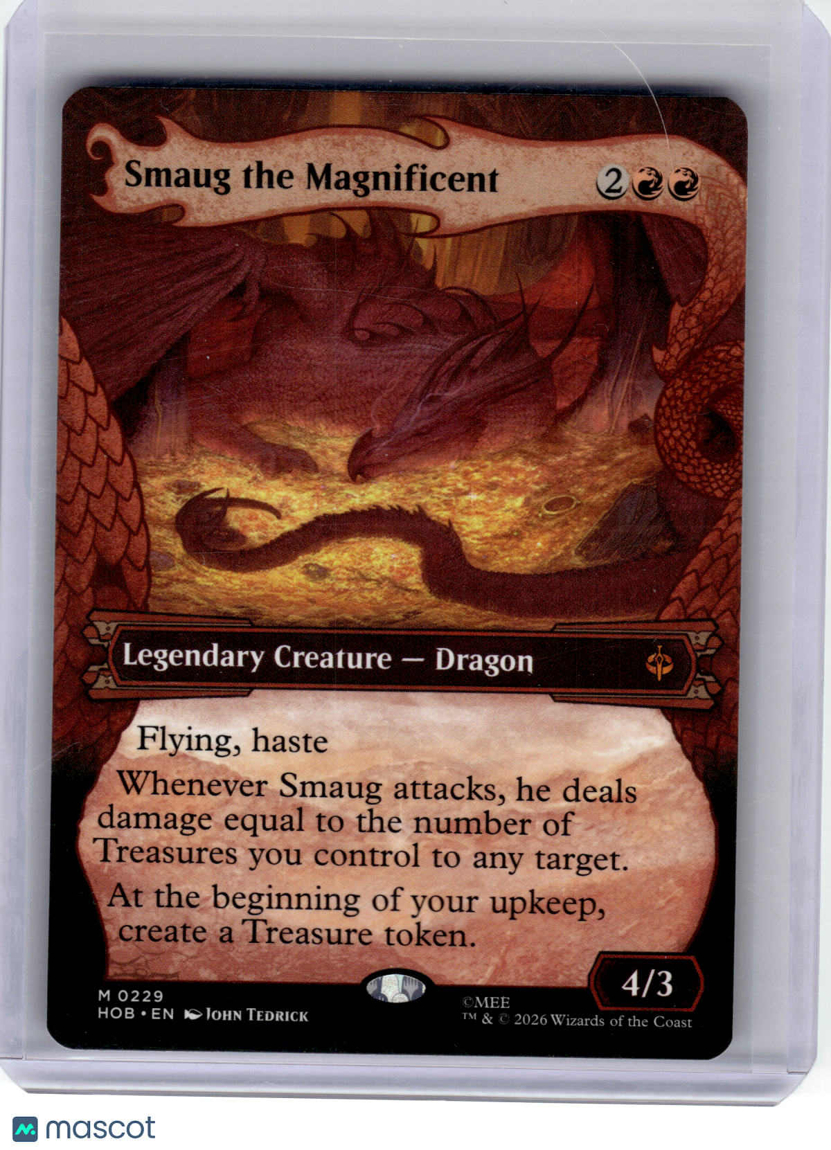 2026 Magic: TG—Smaug the Magnificent #229 The Hobbit—Mythic Nonfoil (Showcase)