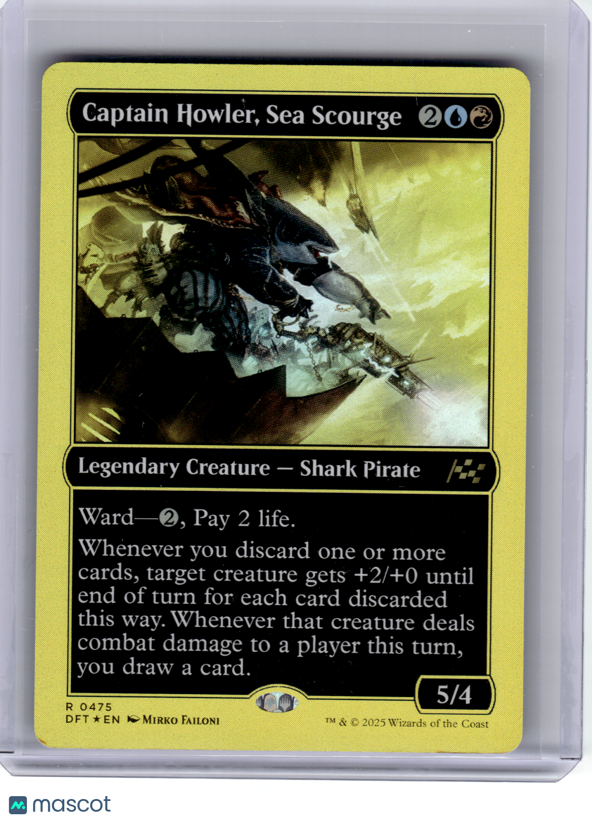 2025 MTG—Captain Howler, Sea Scourge #475 Aetherdrift—R Foil (First-Place Foil)