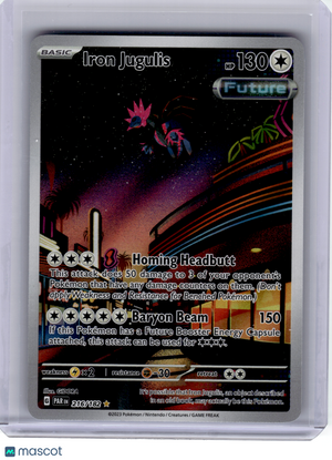 2023 Pokemon—Iron Jugulis #216 Paradox Rift—Illustration Rare Holo