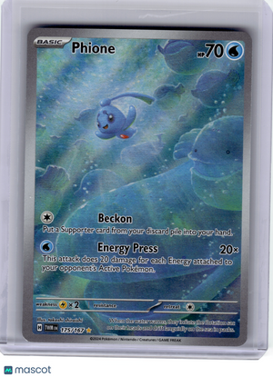 2024 Pokemon—Phione #175 Twilight Masquerade—Illustration Rare Holo