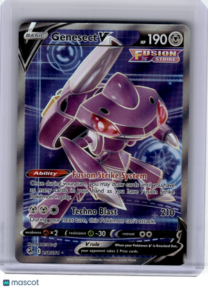 2021 Pokemon—Genesect V #254 Fusion Strike—Ultra Rare Holo (Full Art)