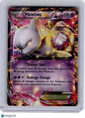 2016 Pokemon—Mewtwo EX #XY107 XY—Black Star Promo Holo [Lightly Played]