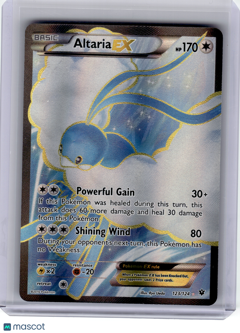 2016 Pokemon—Altaria EX #123 Fates Collide—Ultra Rare Holo