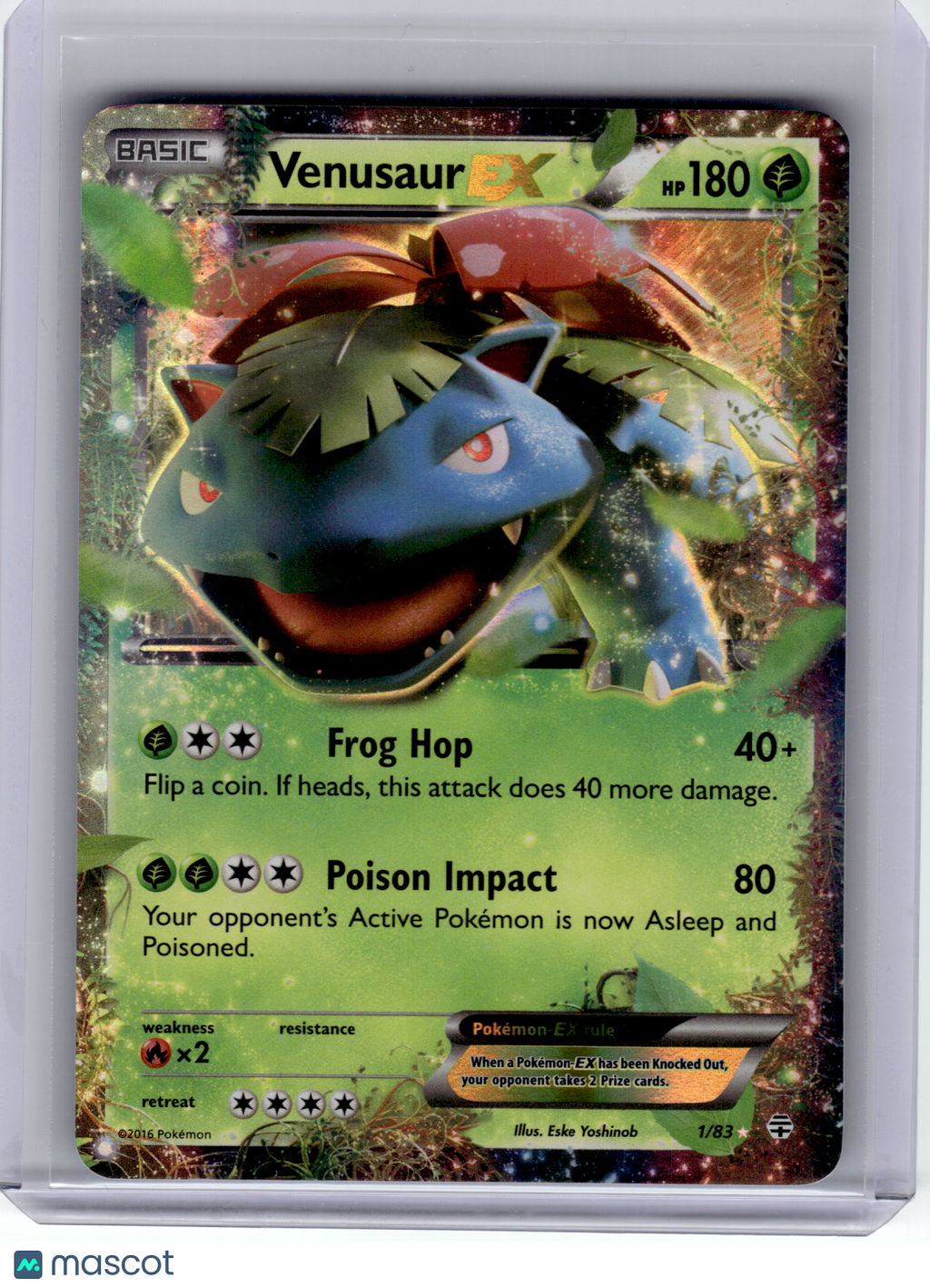 2016 Pokemon—Venusaur EX #1 Generations—Ultra Rare Holo