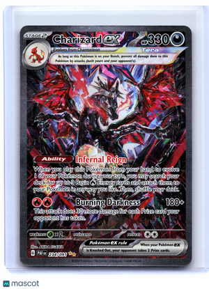 2024 Pokemon—Charizard ex #234/091 Paldean Fates—Special Illustration Rare Holo