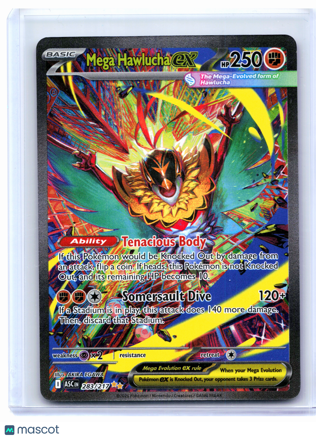 2026 Pokemon—Mega Hawlucha ex #283/217 Ascended Heroes—SIR Holo