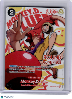 2023 OP CCG—Monkey D. Luffy (Round 1) #OP16-095 OP Card Game Promos—Rare Foil