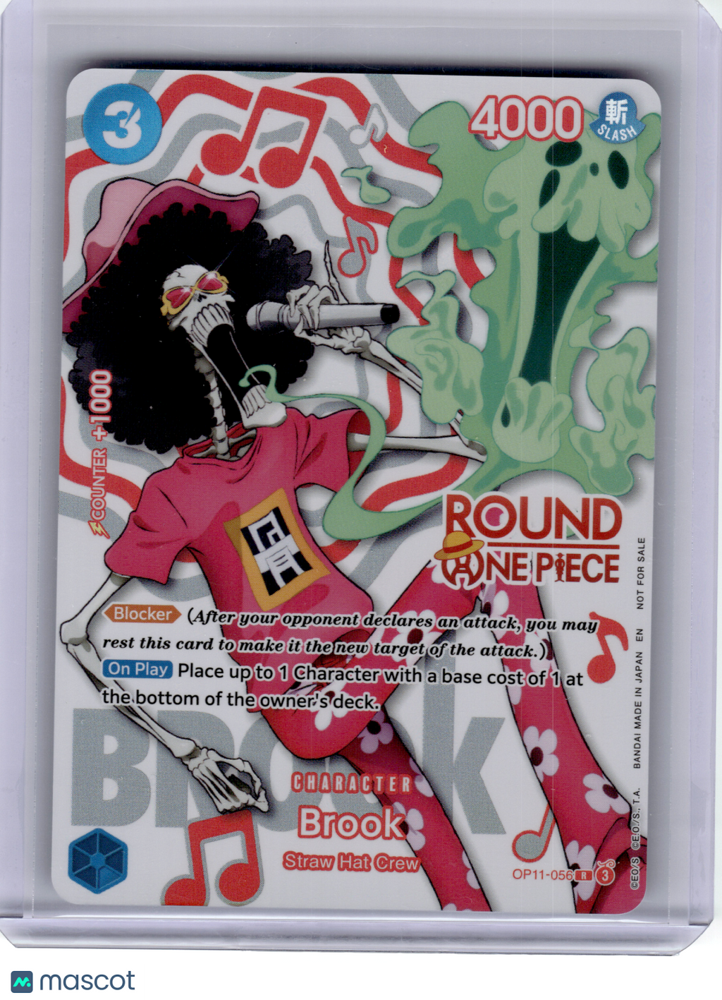 2026 One Piece CCG—Brook (Round 1) #OP11-056 One Piece Card Game Promos—R Foil