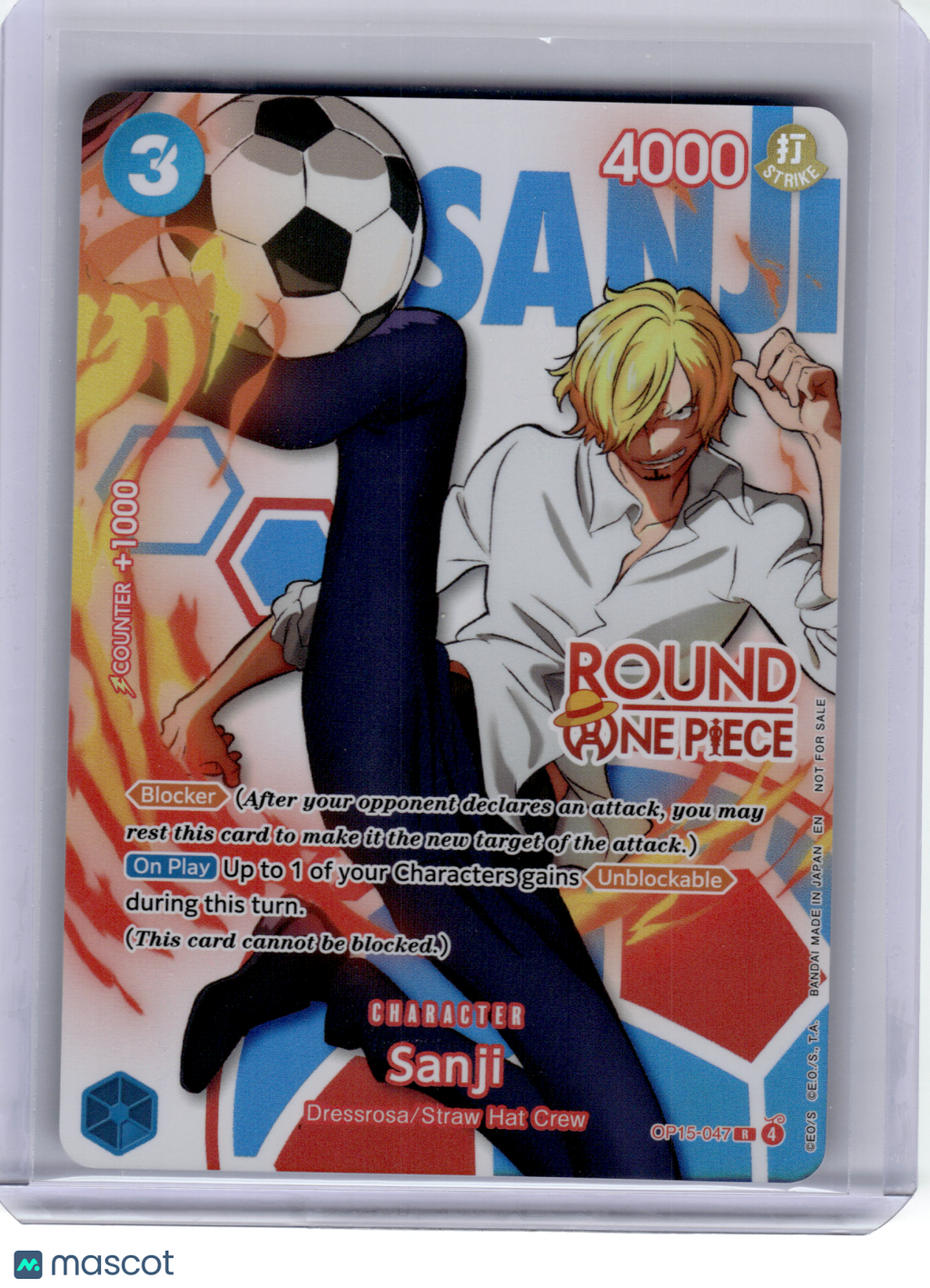2026 One Piece CCG—Sanji (Round 1) #OP15-047 One Piece Promotion Cards—Rare Foil