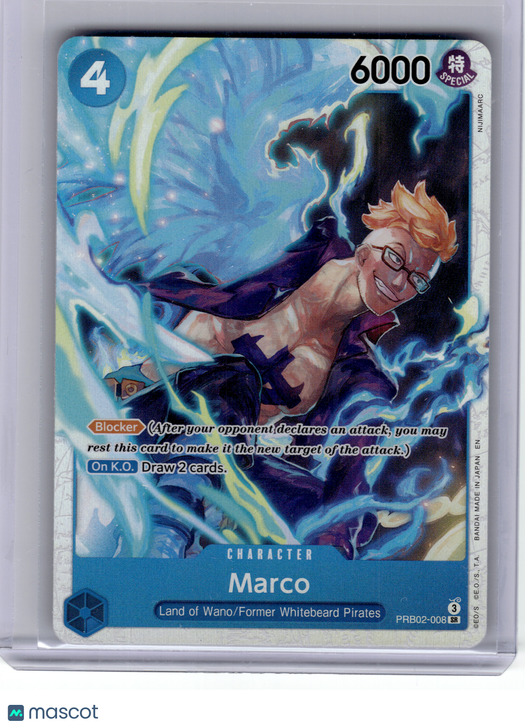 2024 One Piece CCG—Marco #PRB02-008 Premium Booster The Best Vol. 2—SR Foil